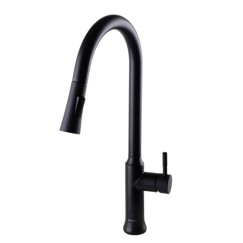 Смеситель для кухни Globus Lux ALPEN SBT1-2033-BB с выдвижным изливом