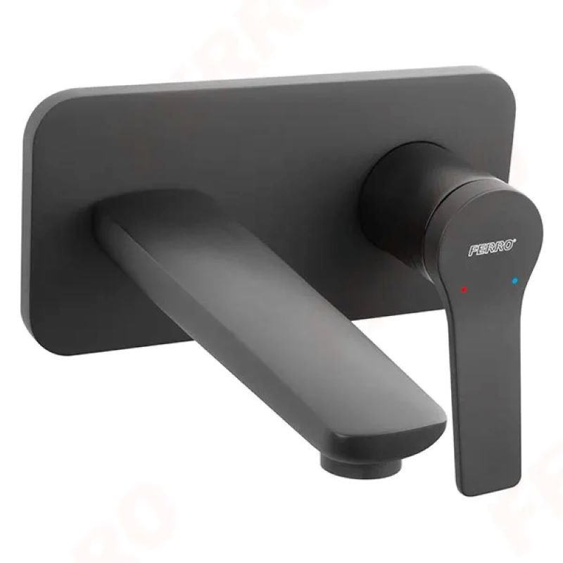Смеситель для умывальника "FERRO" Stratos Black скрытого монтажа