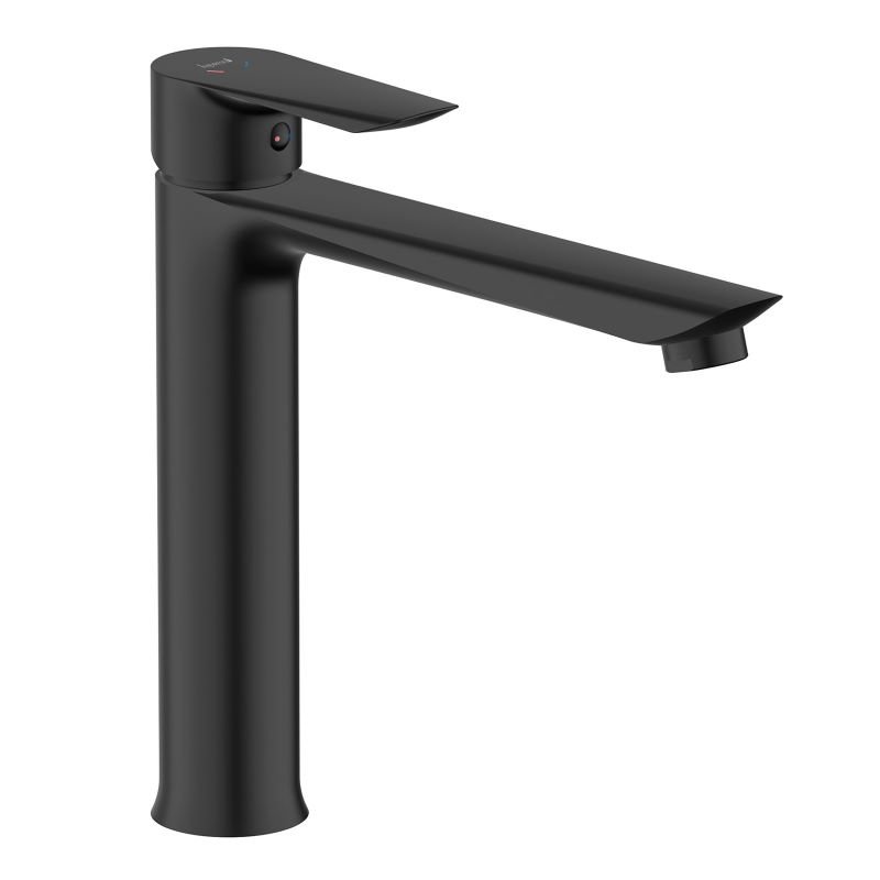 Смеситель для умывальника "Imprese" VACLAV черный высокий