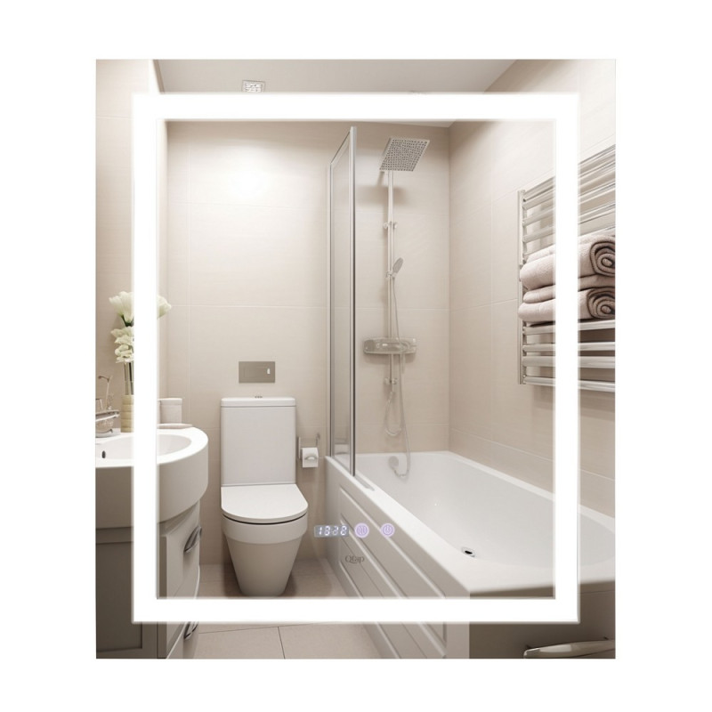 Зеркало Qtap Mideya с антизапотеванием 700x800
