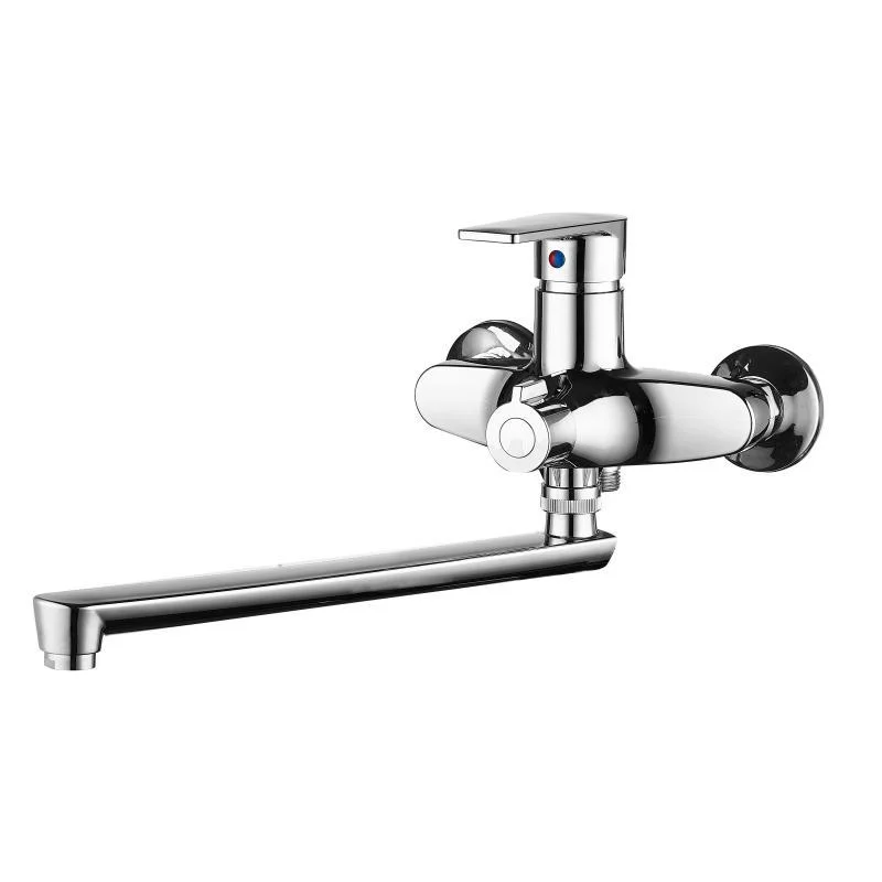 Смеситель для ванны "Brinex" хром с длинным изливом