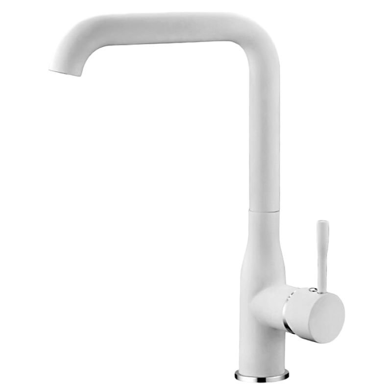 Смеситель для кухни "Ledeme" L4698W белый