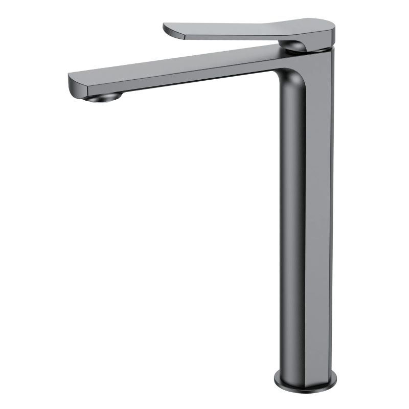 Смеситель для умывальника Volle SOLO графит высокий