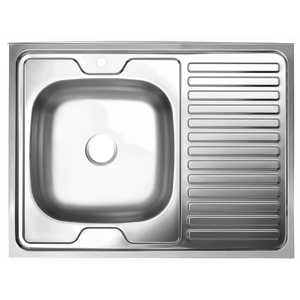 Мойка ZERIX из нержавеющей стали 60/80 0,6мм сатин