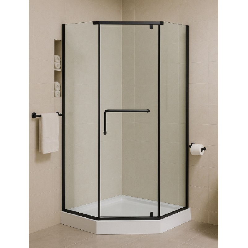 Кабина душевая "G 816В" 100х100х185 черная