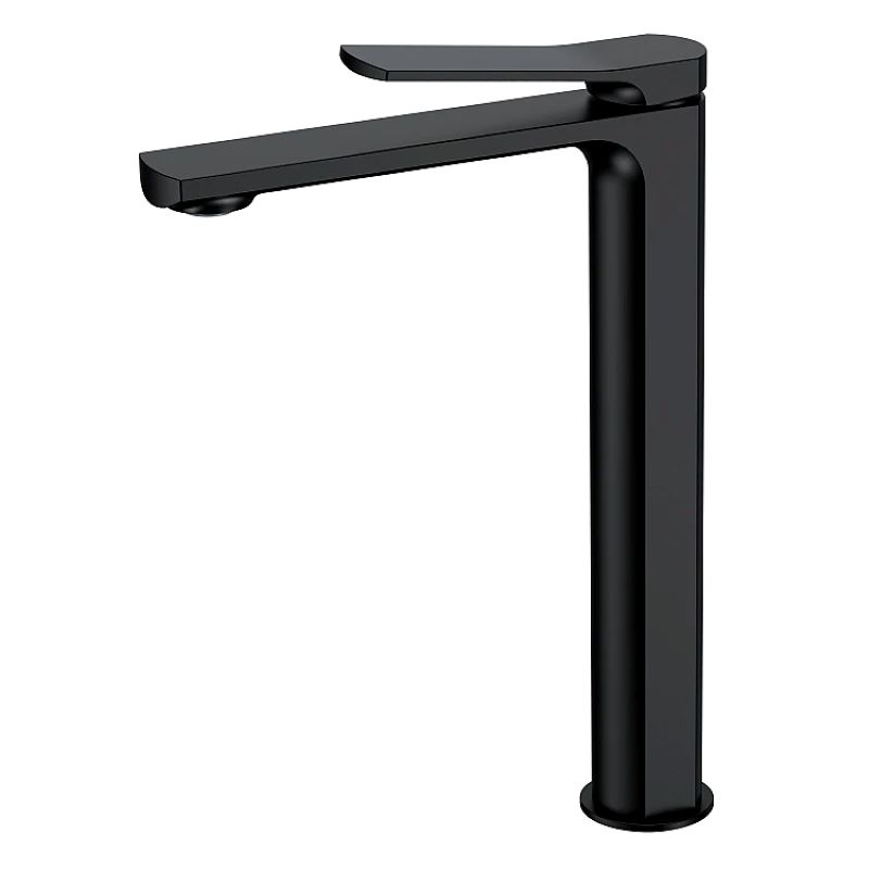 Смеситель для умывальника Volle SOLO черный высокий