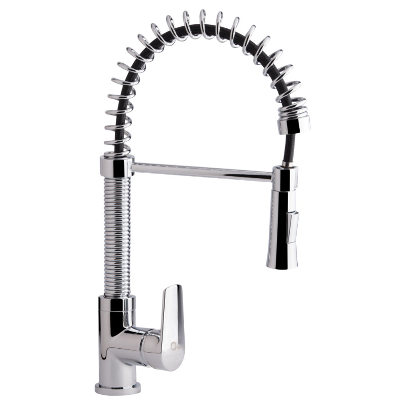 Смеситель для кухни Qtap Tenso с рефлекторным изливом хром