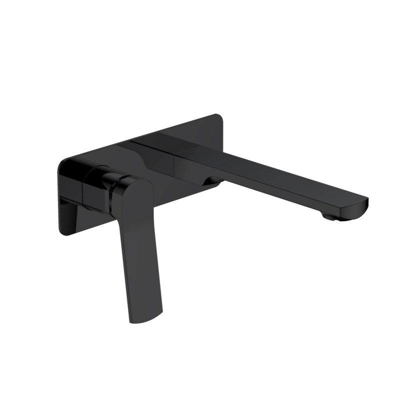 Смеситель для умывальника Qtap Slavonice скрытого монтажа черный