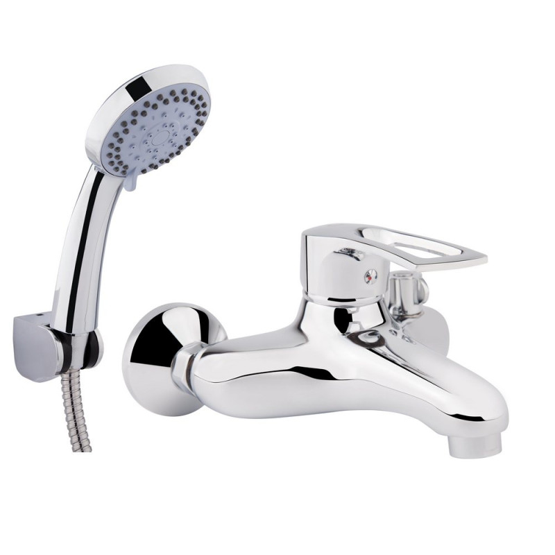 Смеситель для ванны Qtap Hansberg CRM 006