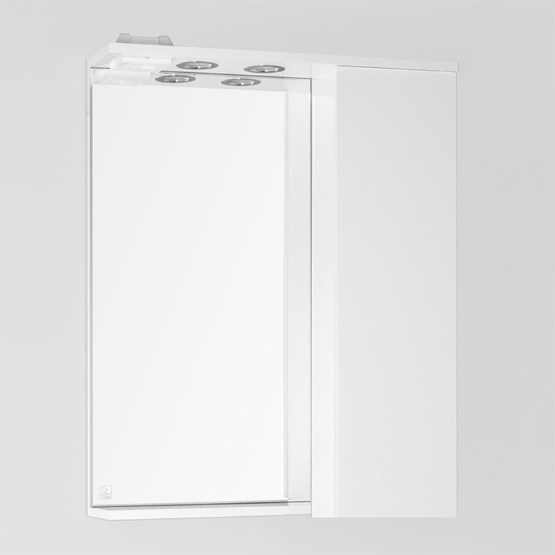 Зеркало со шкафом Aqua Gold BASIC 65 белое