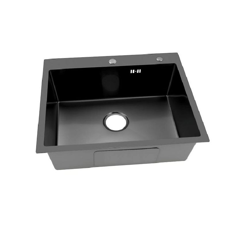 Мойка Handmade PVD черная 580х500х220