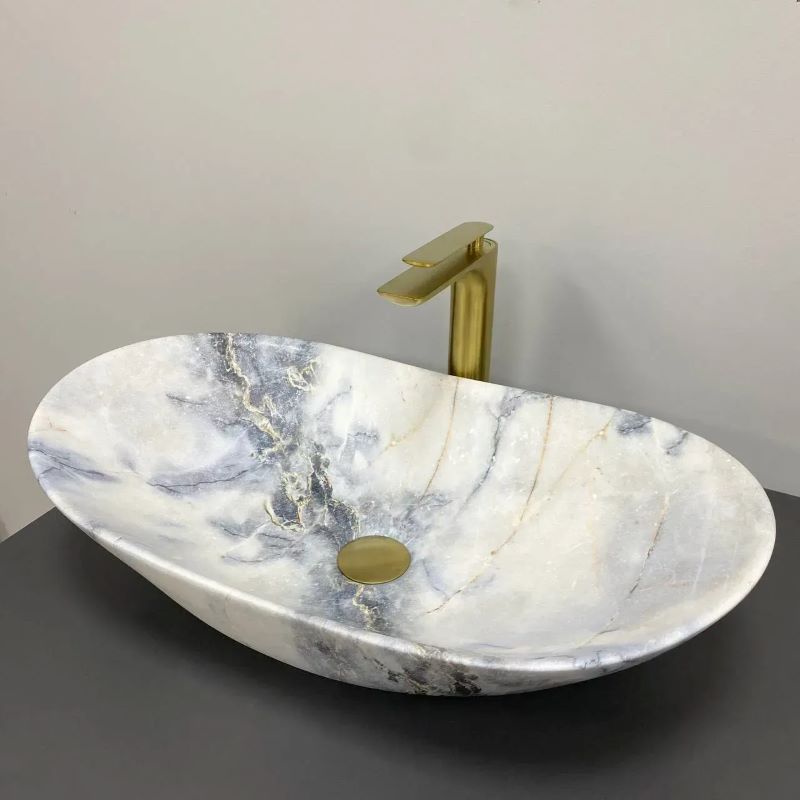 Умывальник (раковина) VBI TURIN GRANIT 615х360х160 накладной матовый