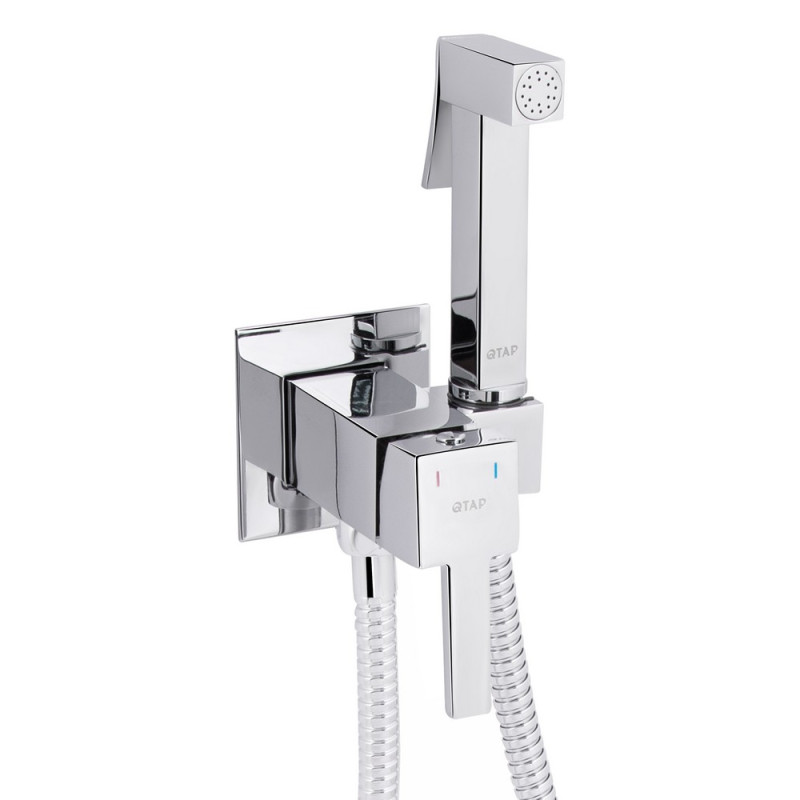 Набор для гигиенического душа Qtap 29626 Chrome скрытого монтажа