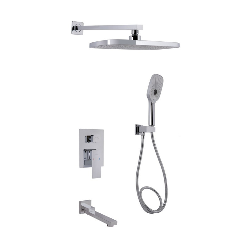 Душевая система скрытого монтажа Qtap Gemini хром CRM45702