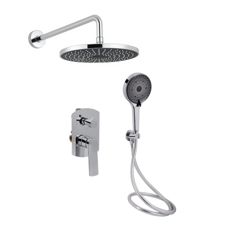 Душевая система скрытого монтажа Qtap Slavonice хром CRM45898