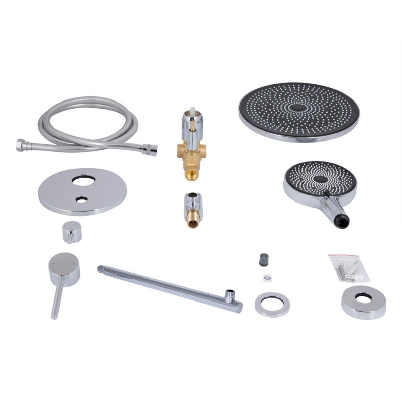 Душевая система скрытого монтажа Qtap  Scorpio хром CRM45896 