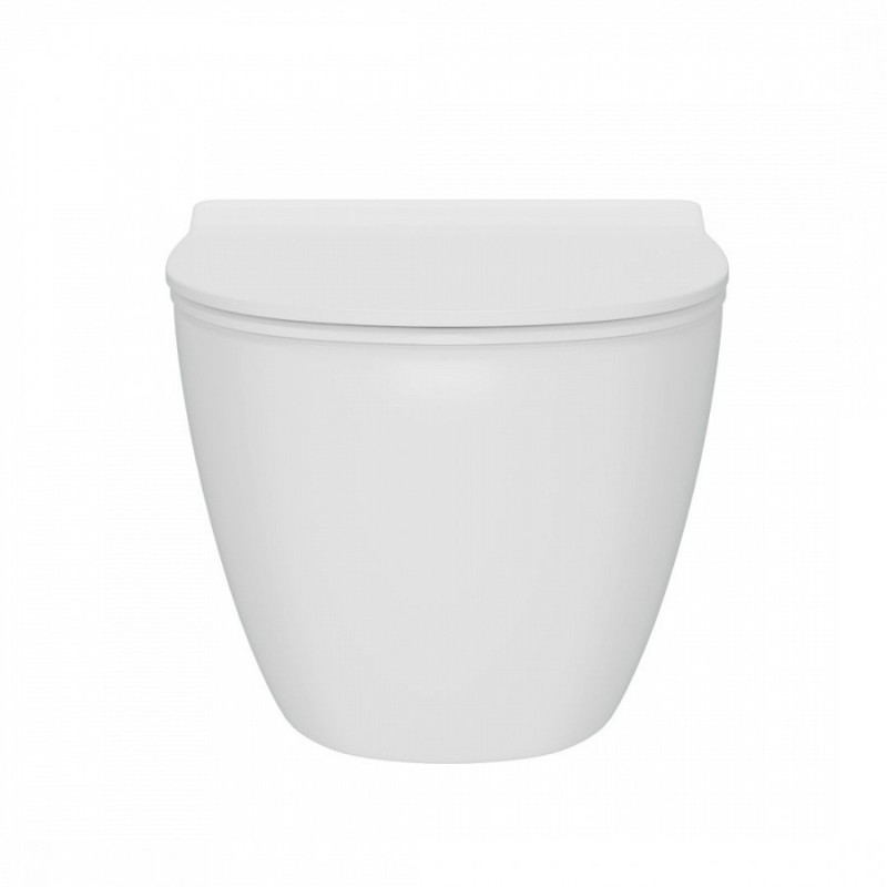 Унитаз подвесной 2376-5 безободковый с сиденьем Slim Soft-close 