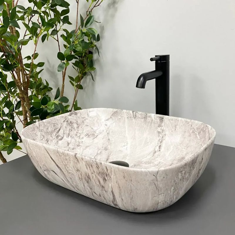 Умывальник (раковина) VBI RAVENNA STONE MATT накладной