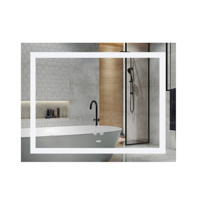 Зеркало Lidz Kubis 1000х800 с с LED-подсветкой