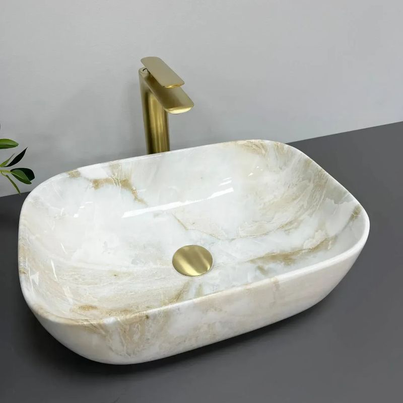 Умывальник (раковина) VBI RAVENNA LABRADORITE GLOSSY накладной