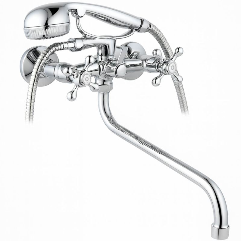 Смеситель для ванны Rosinka 125-1095 хром