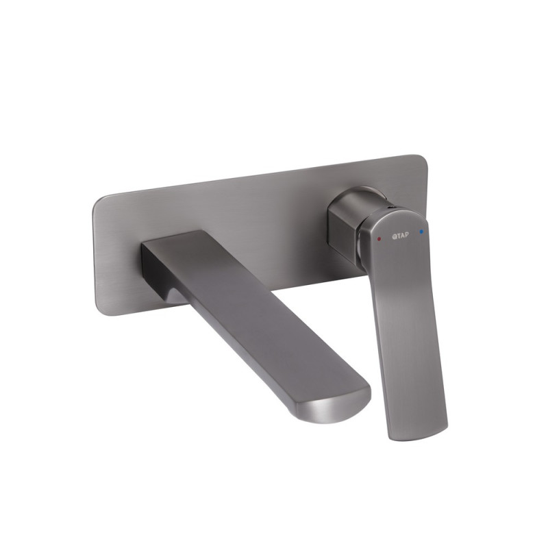 Смеситель для умывальника Qtap Slavonice скрытого монтажа графит