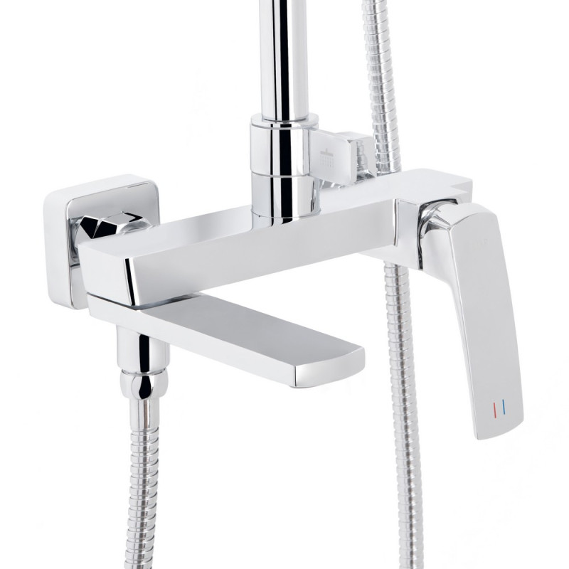 Душевая система Qtap Tern с изливом хром 