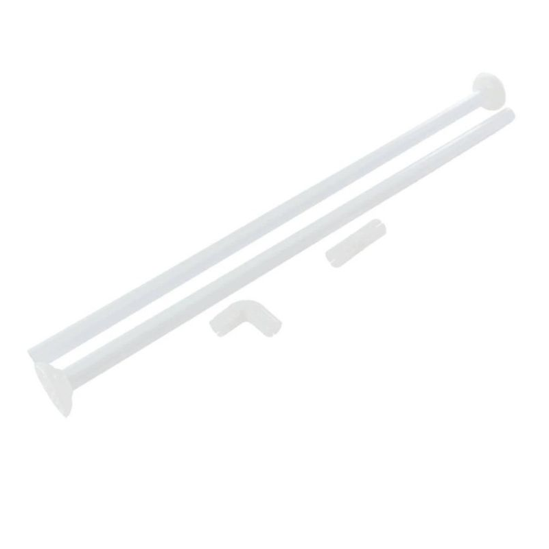 Карниз для ванной угловой 90*90 белый