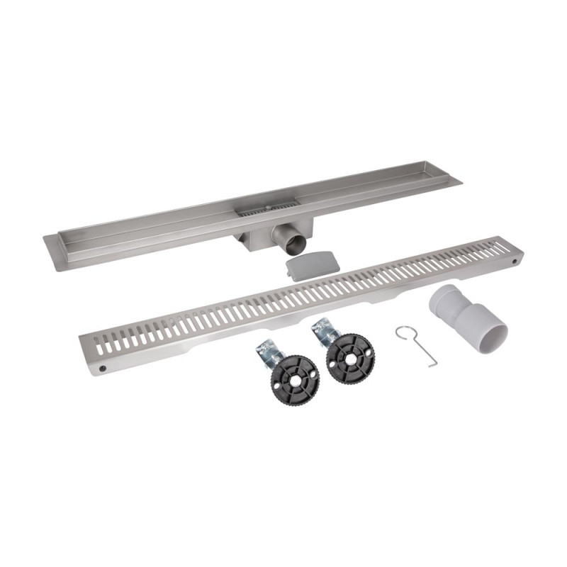 Трап Qtap Taurus из нержавеющей стали линейный с сухим затвором 500 мм 