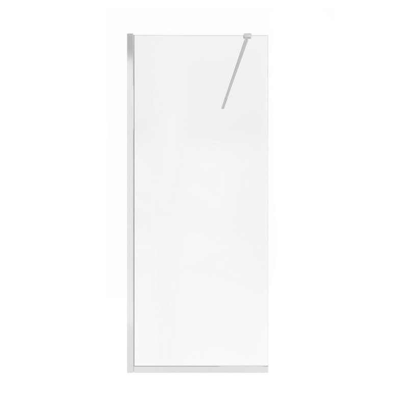 Душевая перегородка Qtap Walk-In Standard CRM201.C8 100х200 см, стекло Clear 8 мм, покрытие CalcLess