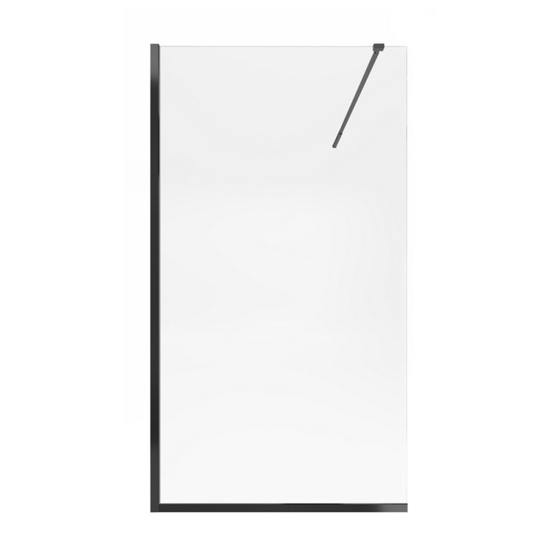 Душевая перегородка Qtap Walk-In Standard BLM209.C8 90х200 см, стекло Clear 8 мм, покрытие CalcLess