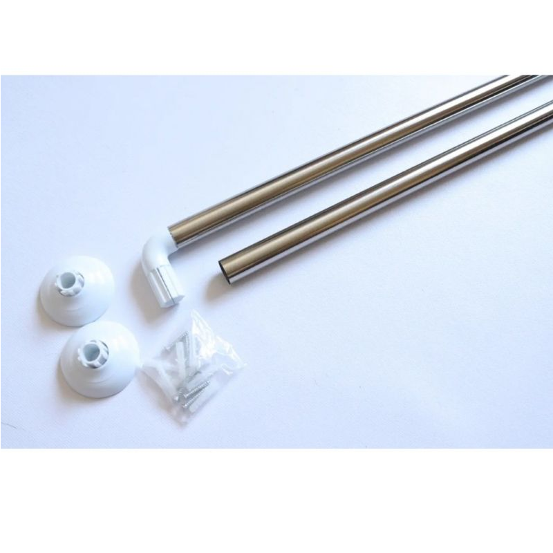 Карниз для ванной угловой 90*90 хром 