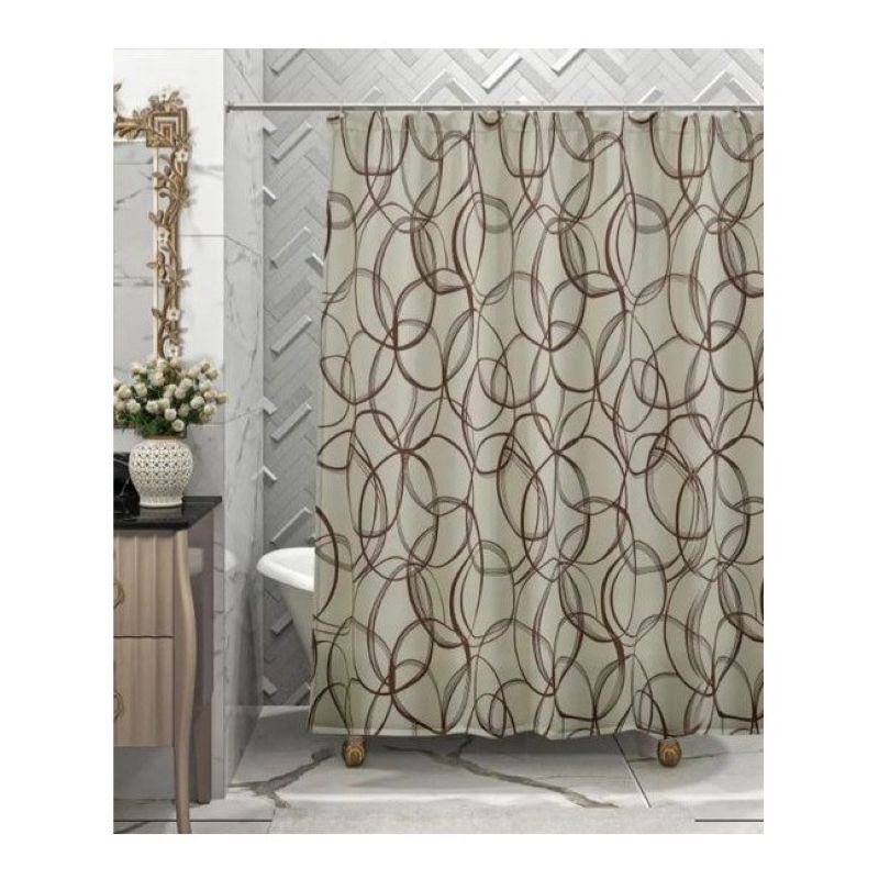 Штора для ванной Miranda Amalia Бежевая 180*180 см