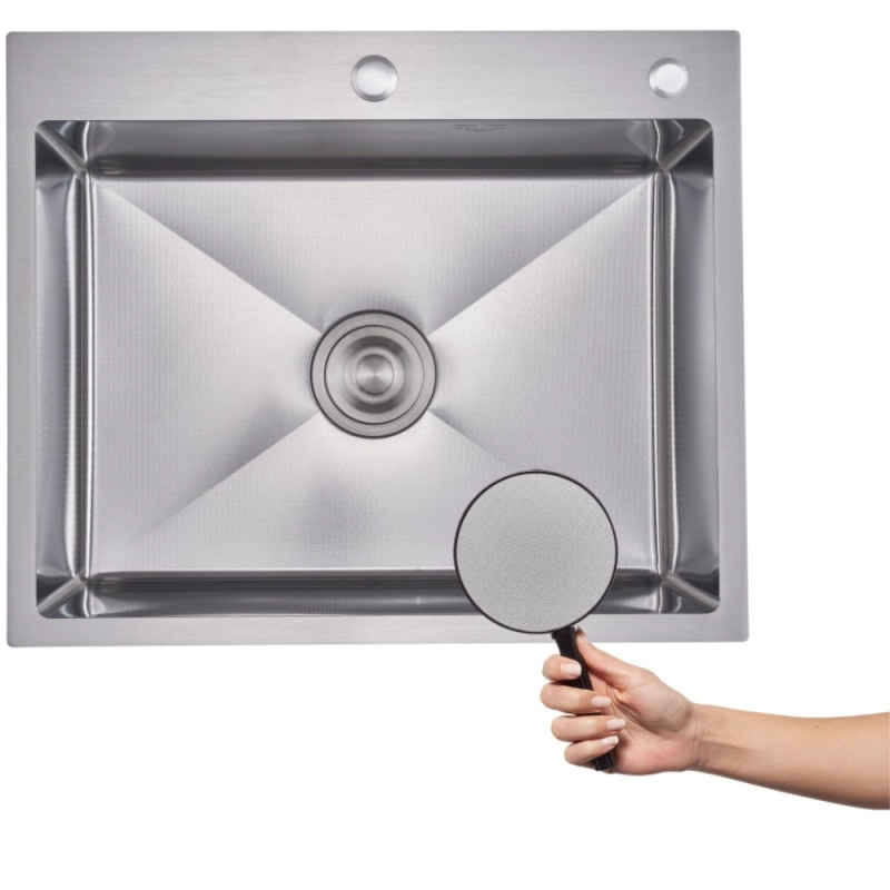 Мойка Handmade Decor Honeycomb 600х500х220 сатин 