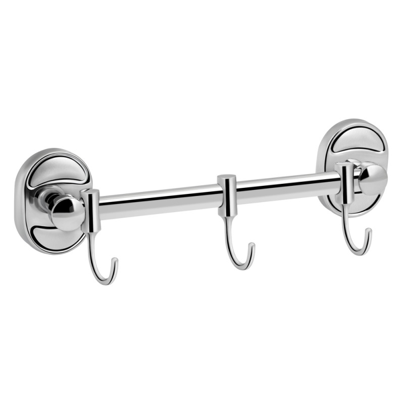 Держатель для полотенец Lidz Oreo 0803 3 крючка Chrome