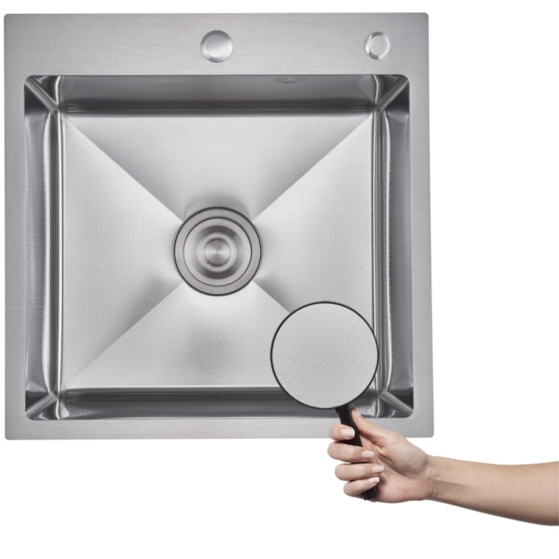 Мойка Handmade Decor Honeycomb 500х500х220 сатин 