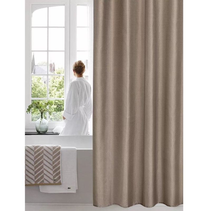 Штора для ванной Ромбик однотонная Мокко 180*180 см