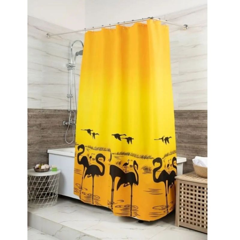 Штора для ванной Miranda Flamingo Оранжевая 180*180 см