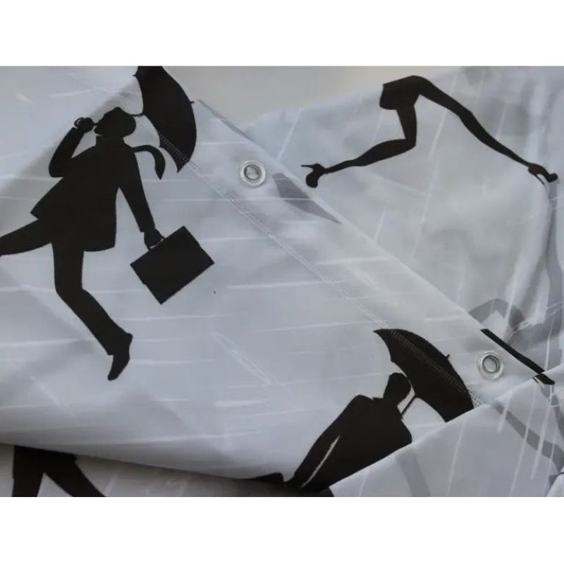 Штора для ванной Miranda Storm Серая 180*180 см 