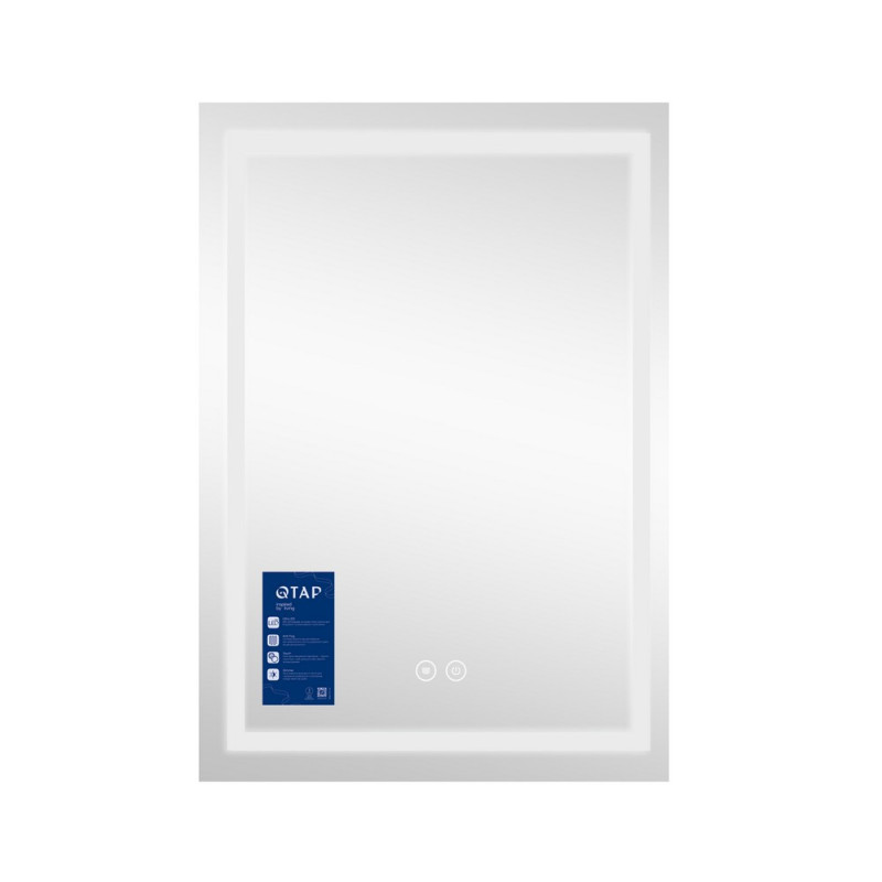 Зеркало Qtap Mideya 600Х800 с антизапотеванием 