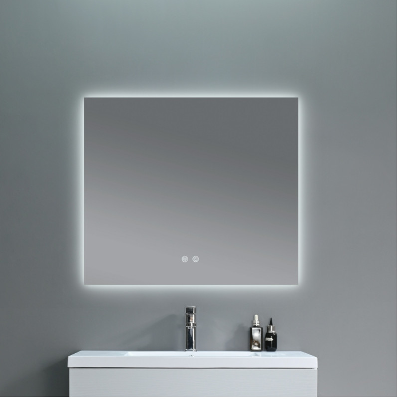 Зеркало Qtap Taurus (TA1) 1000×800 мм с LED-подсветкой Touch, с антизапотеванием, с диммером, рег. темп. цвета 