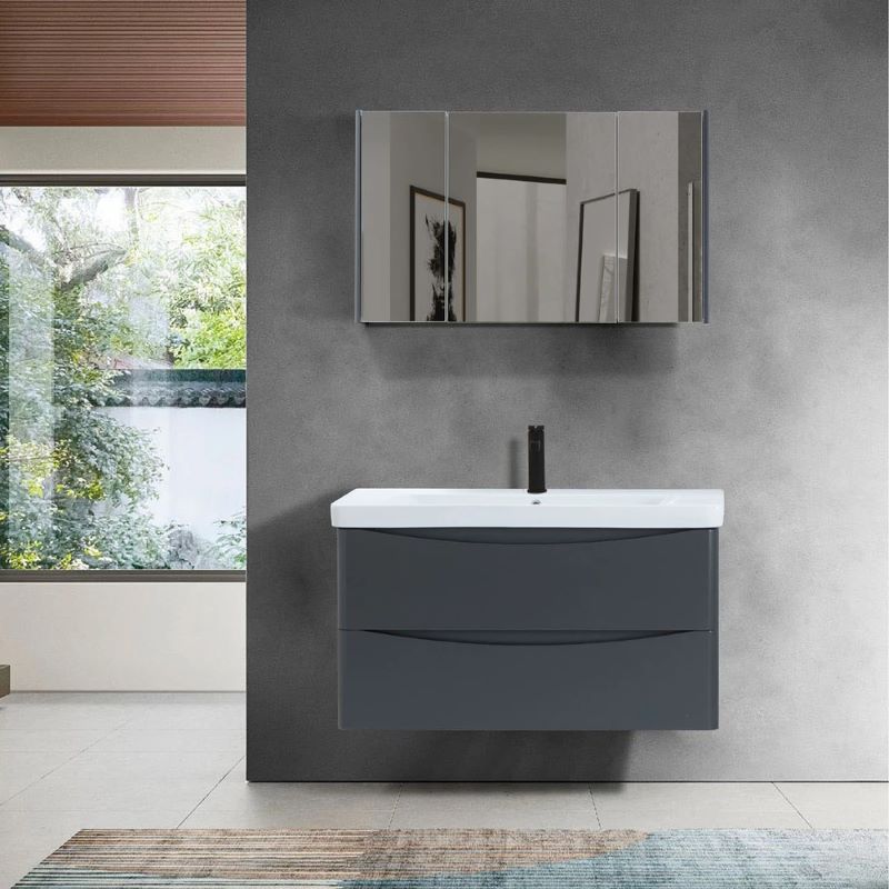 Тумба с умывальником Martat Zen 60cm (anthracite) 