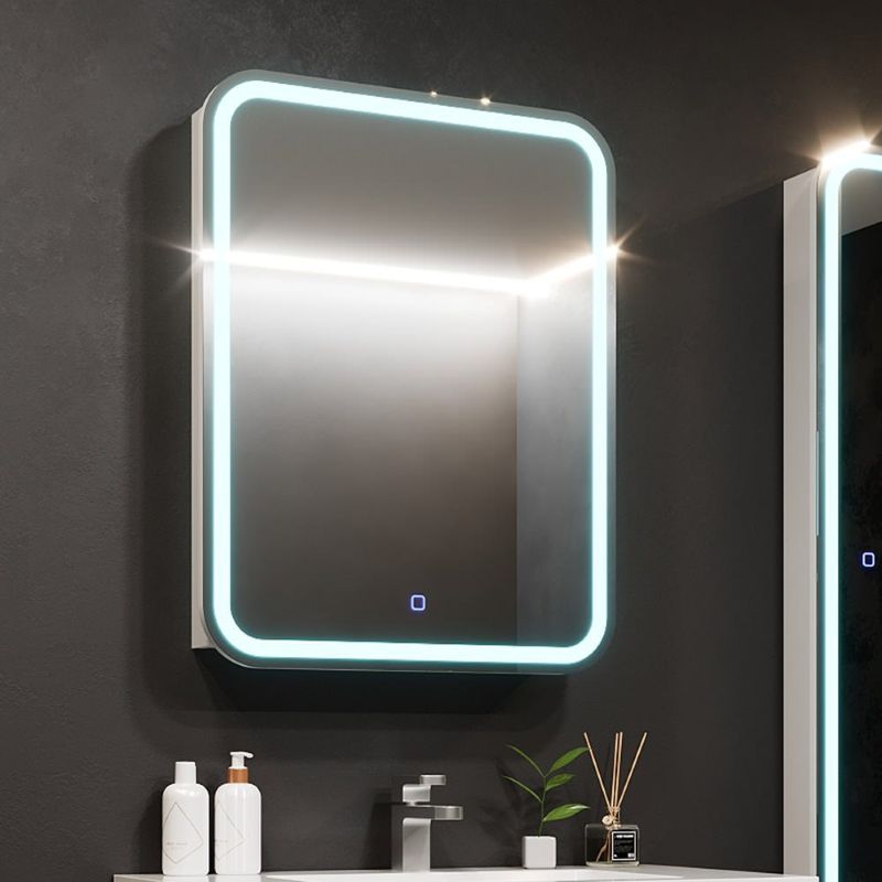 Зеркальный шкаф СОНАТА 50 с LED подсветкой правый 