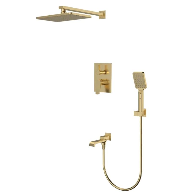 Душевая система скрытого монтажа Mixxus Premium DALI 009 INNER BOX Brushed Gold